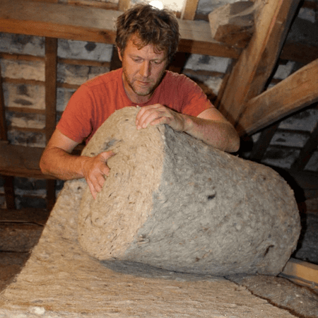 Thermafleece cosywooll roll loft installation