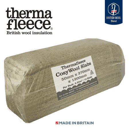 Thermafleece cosywool slabs made from british sheeps wool