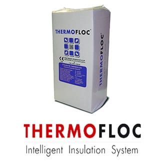Thermofloc - recycled loft insulation made from recycled newspaper