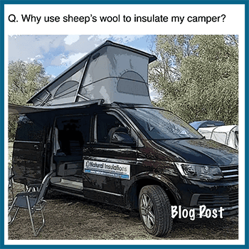 the benefits of using thermafleece british sheeps wool insulation to insulate my camper