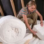 Loft install of supasoft recycled plastic insulation